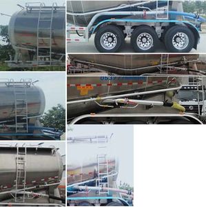 Tongyada  CTY9400GFLLF Aluminum alloy medium density powder material transportation semi-trailer