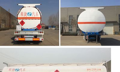 Chuanteng  HBS9402GRY Flammable liquid tank transport semi-trailer