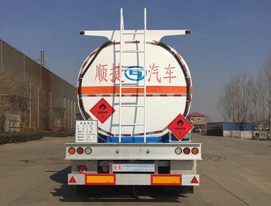 Chuanteng  HBS9402GRY Flammable liquid tank transport semi-trailer