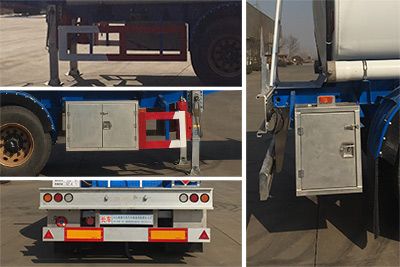 Chuanteng  HBS9402GRY Flammable liquid tank transport semi-trailer