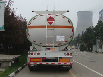 Lingyu  CLY9340GRY Flammable liquid tank transport semi-trailer