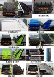 Dongyue  ZTQ5181ZYSE1K45F Compressed garbage truck