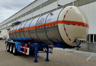 Mingxin NMX9400GRY39Flammable liquid tank transport semi-trailer