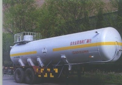 Beijie Automobile BJG9301GYQ Semi trailer for liquefied gas transportation