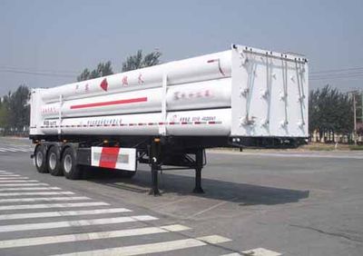 Baohuan  HDS9401GGY Hydraulic sub station high-pressure gas long pipe semi-trailer