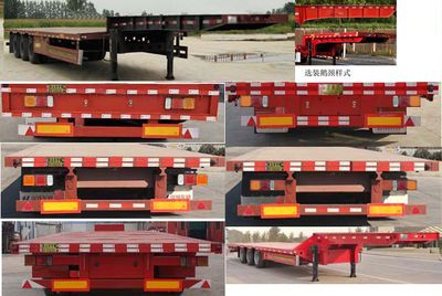 Yuchang  YCH9404TDP Low flatbed semi-trailer