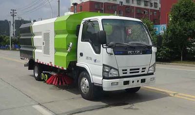 Huatong brand automobiles HCQ5070TXSQL6 Washing and sweeping vehicle