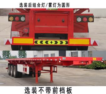 Hongxintong brand automobiles HXT9401ZZXPC Flat dump semi-trailer