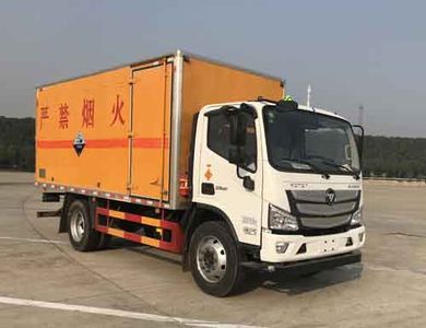 Huatong brand automobiles HCQ5120XFWBJ6 Corrosive goods box transport vehicle