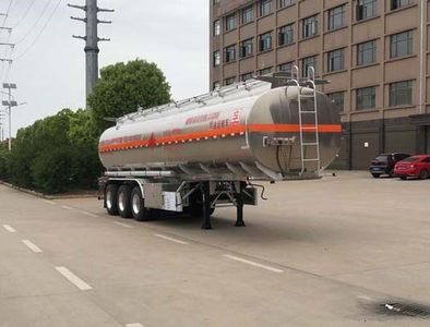 Zhuanwei  HTW9400GYYLC Aluminum alloy oil transport semi-trailer