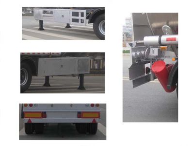 Longdi  SLA9402GRY Aluminum alloy flammable liquid tank transport semi-trailer