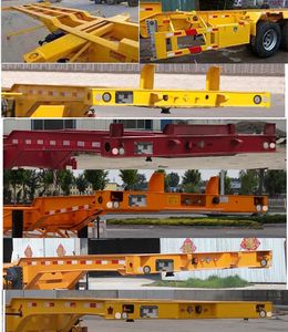 Liangyun brand automobile SLY9382TJZE Container transport semi-trailer