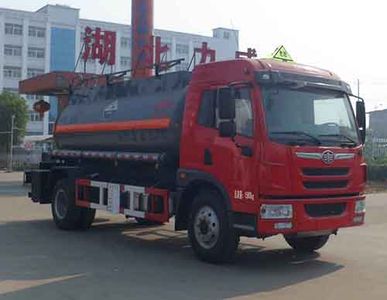 Zhongqi Liwei brand automobiles HLW5161GFWC Tank transport vehicle for corrosive substances