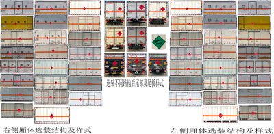 Baijie  QYY5043XRQBJ6 Flammable gas box transport vehicle