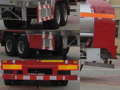 Liangshan Dongyue  CSQ9300GHY Chemical liquid transportation semi-trailer