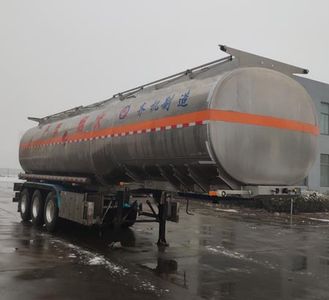 Qi Ji  QLZ9402GYY Aluminum alloy oil transport semi-trailer