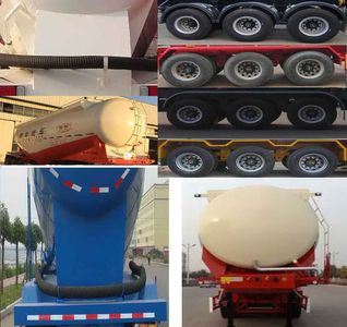 Junqiang  JQ9401GFL01 Medium density powder material transportation semi-trailer