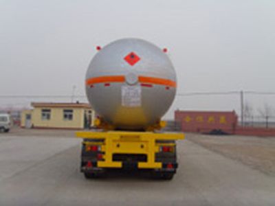 Huida brand automobiles YHD9403GYQ Semi trailer for liquefied gas transportation