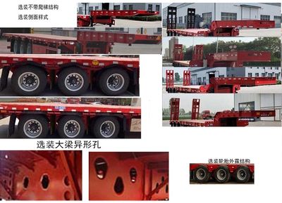 Xinhongda brand automobiles XHD9402TDP Low flatbed semi-trailer