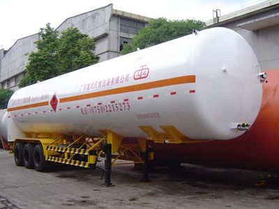 Jiuyuan  KP9400GDY Low temperature liquid transport semi-trailer