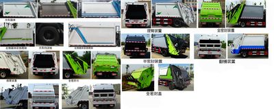 Chusheng  CSC5080ZYSS6 Compressed garbage truck