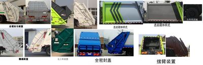 Lutai  LTZ5180ZYS Compressed garbage truck