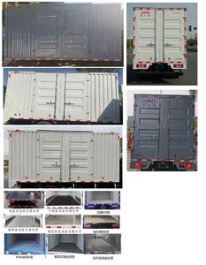 Jianghuai brand automobiles HFC5042XXYP31K1C7S Box transport vehicle