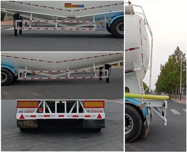 Zhongji Huashuo brand automobiles XHS9406GFL Low density powder material transportation semi-trailer