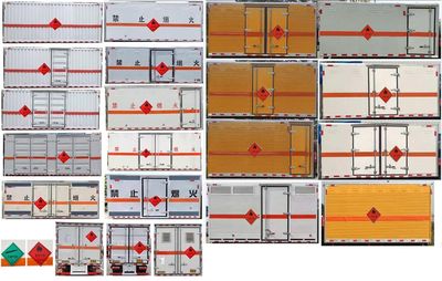 Zhongqi Liwei brand automobiles HLW5075XRQEQ6 Flammable gas box transport vehicle