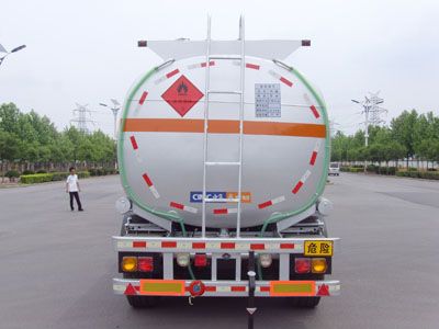 Lingyu  CLY9401GRYA Flammable liquid tank transport semi-trailer