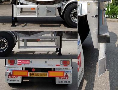 Changhua  HCH9408GFL40 Aluminum alloy medium density powder material transportation semi-trailer