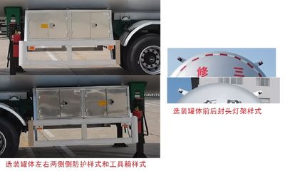 Shengrun  SKW9405GYQ Semi trailer for liquefied gas transportation