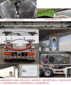 Kaile  AKL9400GFLL5 Aluminum alloy medium density powder material transportation semi-trailer