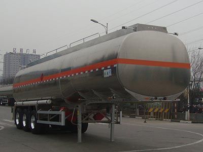 Lingyu  CLY9407GYY1 Aluminum alloy oil transport semi-trailer