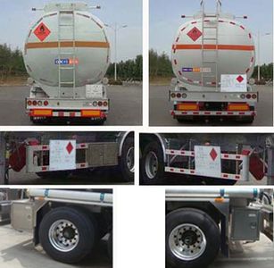 Lingyu  CLY9407GYY1 Aluminum alloy oil transport semi-trailer