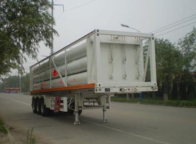 Polong  SJL9400GGY Hydraulic sub station high-pressure gas long pipe semi-trailer