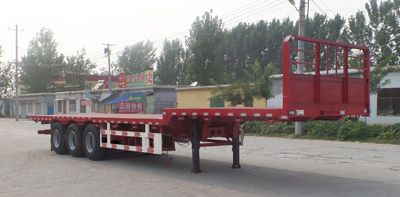 Yijun brand automobile YJP9400TPBE Flat transport semi-trailer