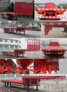 Yijun brand automobile YJP9400TPBE Flat transport semi-trailer