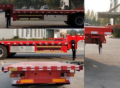 Kaida Hongye  WKD9400TDP Low flatbed semi-trailer