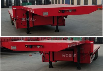 Kaida Hongye  WKD9400TDP Low flatbed semi-trailer