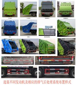 Chuyun  EZW5180ZYSD6 Compressed garbage truck