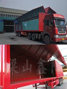 Xinyangda brand automobiles LXY9400XYK Wing opening box semi-trailer