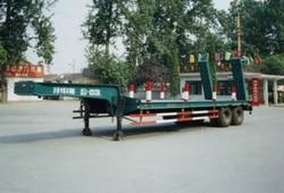 Jizhong brand automobile JZ9261 Low flatbed semi-trailer