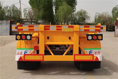 Xinfu Chuanghua brand automobiles CHJ9401TJZ Container transport semi-trailer