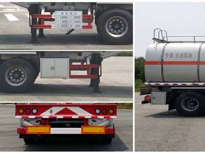 Cheng Liwei  CLW9404GRYL Aluminum alloy flammable liquid tank transport semi-trailer