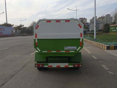 Huatong brand automobiles HCQ5030ZZZEQBEV Pure electric self loading and unloading garbage truck