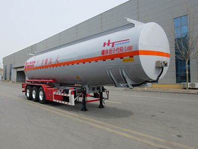 Jining Hongtai brand automobiles NHT9403GRY Flammable liquid tank transport semi-trailer