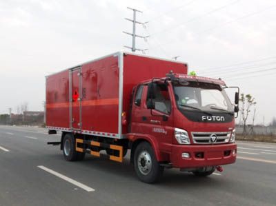 Jiangte brand automobiles JDF5161XRYBJ Flammable liquid box transport vehicle