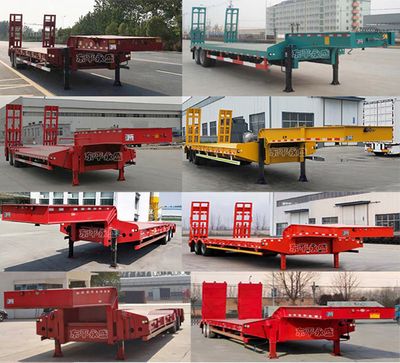 Yongsheng Automobile LYS9352TDP Low flatbed semi-trailer