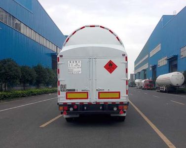 Han Zhong Shen Leng  ZHJ9380GDYA Low temperature liquid transport semi-trailer